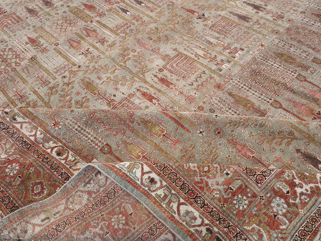 Antique Persian Bidjar Large Room Size Carpet, No.31145 - Galerie Shabab