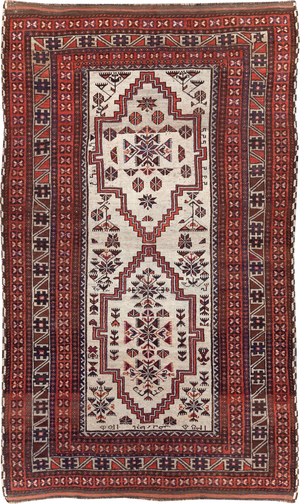 Vintage Persian Baluch Accent Rug, No.31147 - Galerie Shabab