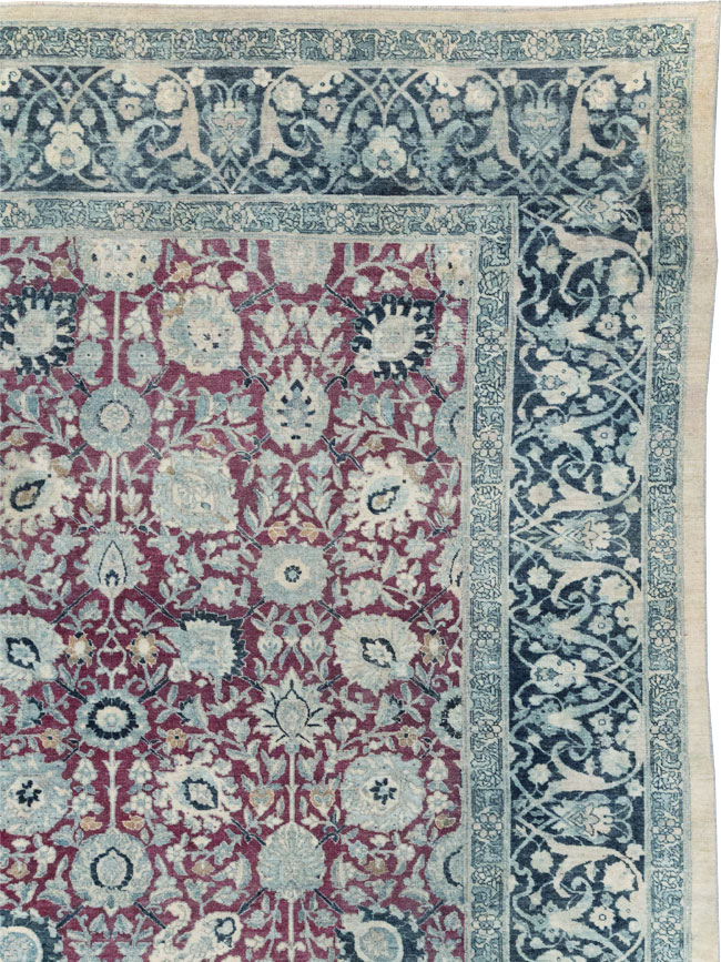 Antique Persian Tabriz Large Room Size Carpet, No.31151 - Galerie Shabab