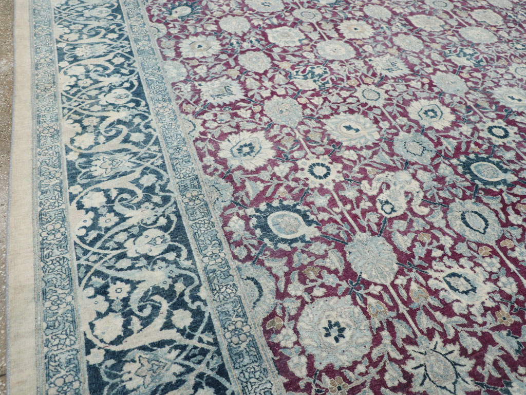 Antique Persian Tabriz Large Room Size Carpet, No.31151 - Galerie Shabab