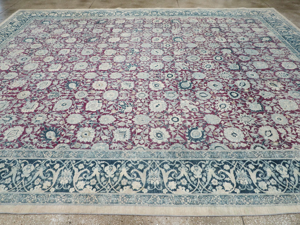 Antique Persian Tabriz Large Room Size Carpet, No.31151 - Galerie Shabab