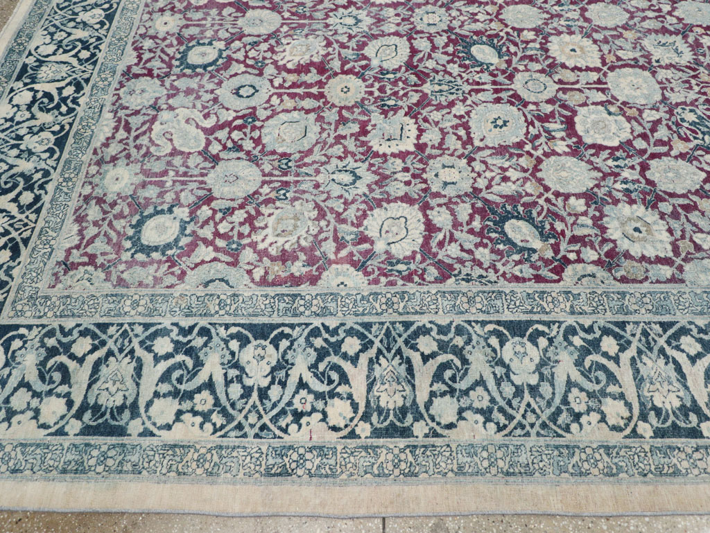 Antique Persian Tabriz Large Room Size Carpet, No.31151 - Galerie Shabab
