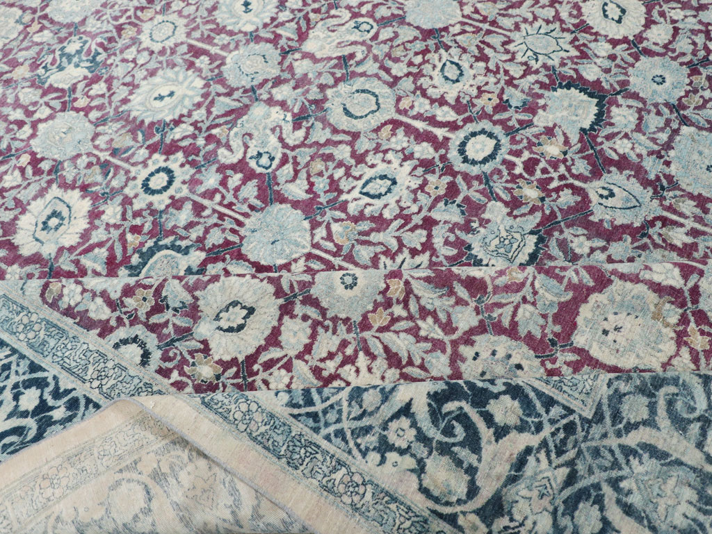 Antique Persian Tabriz Large Room Size Carpet, No.31151 - Galerie Shabab