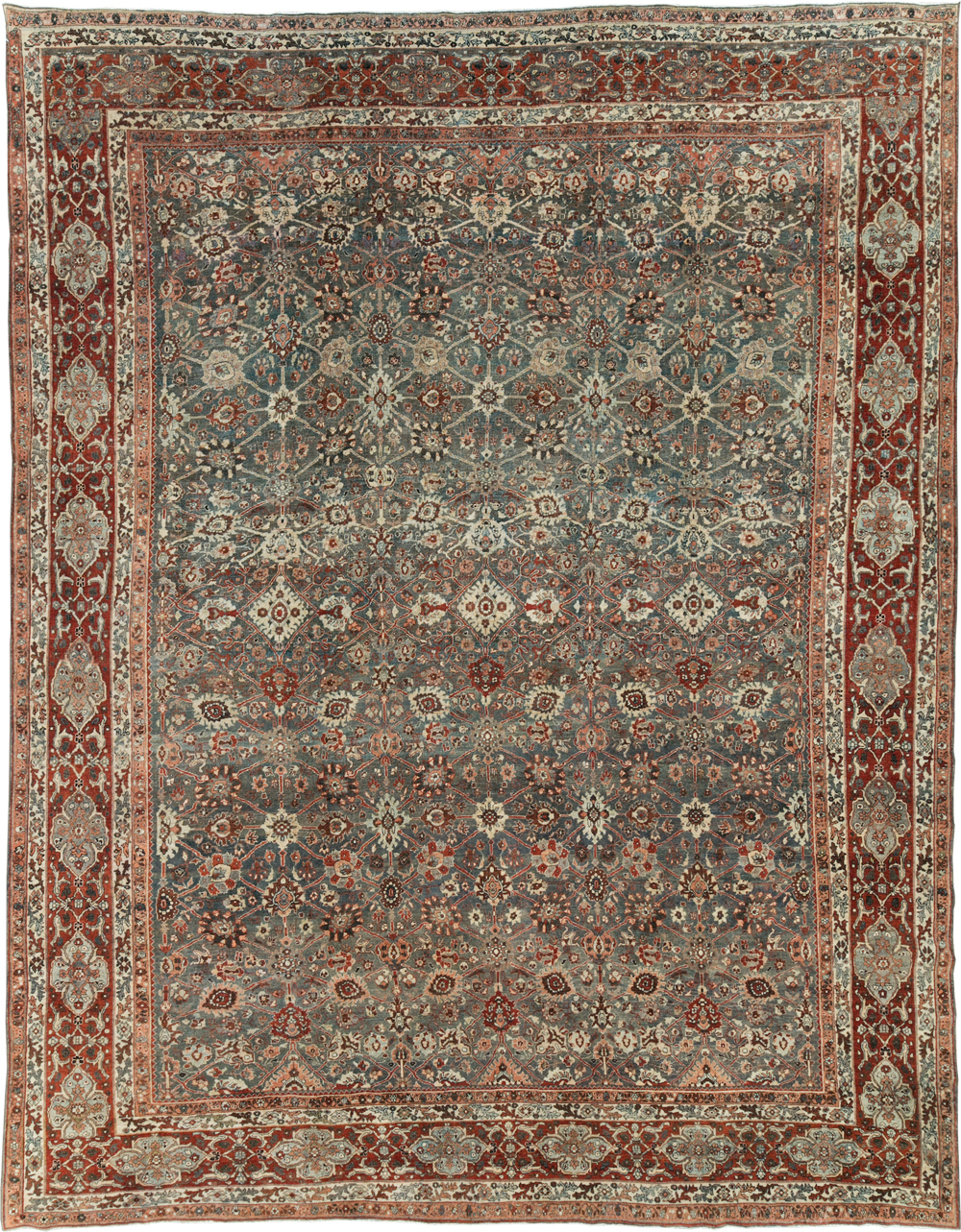Antique Persian Bidjar Room Size Carpet, No.31162 - Galerie Shabab