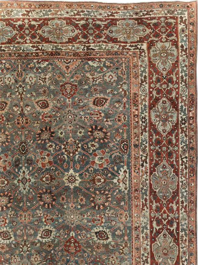 Antique Persian Bidjar Room Size Carpet, No.31162 - Galerie Shabab