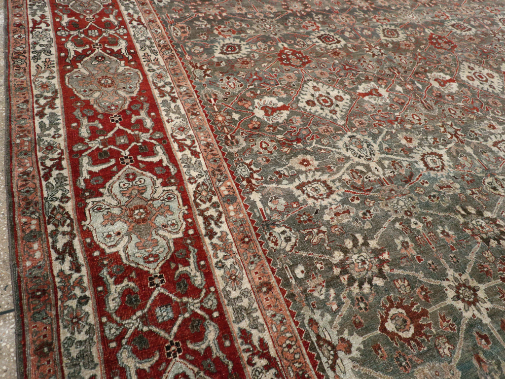 Antique Persian Bidjar Room Size Carpet, No.31162 - Galerie Shabab