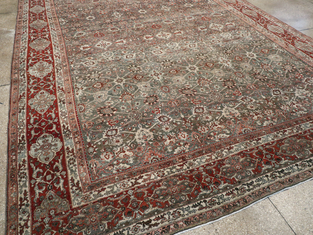 Antique Persian Bidjar Room Size Carpet, No.31162 - Galerie Shabab