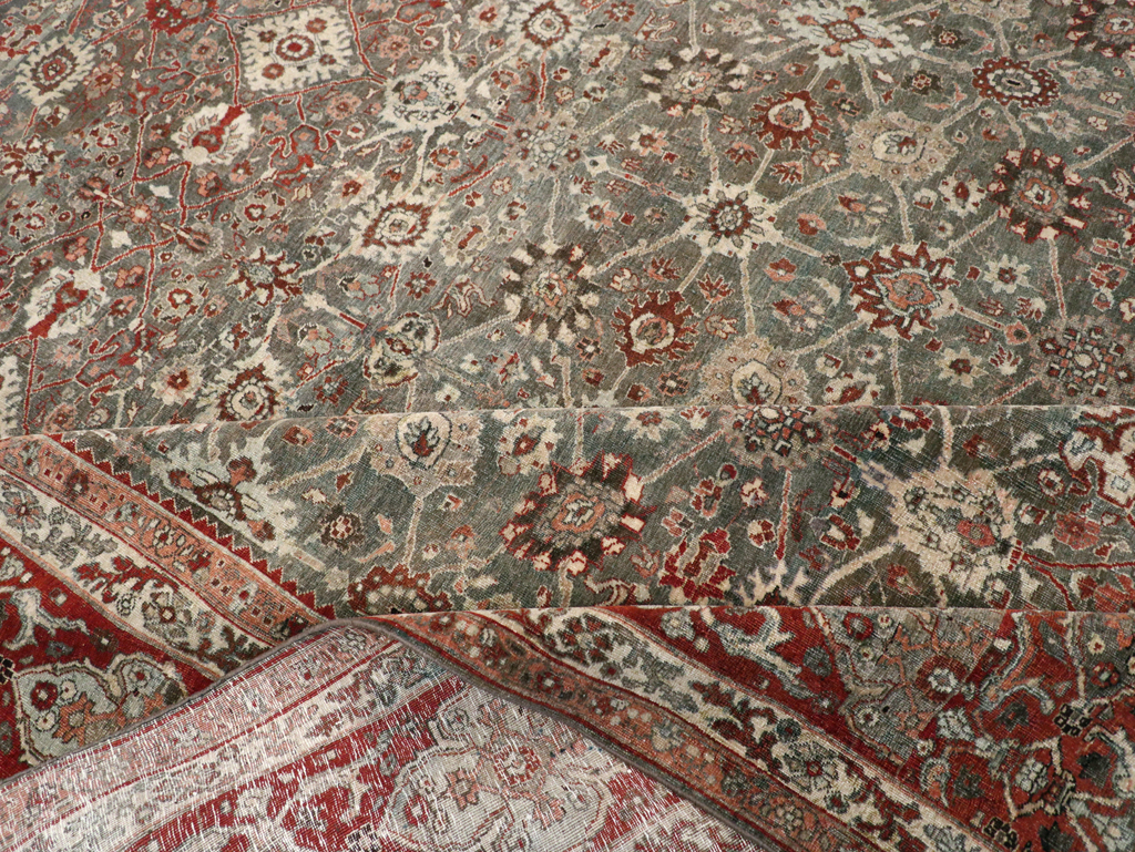 Antique Persian Bidjar Room Size Carpet, No.31162 - Galerie Shabab