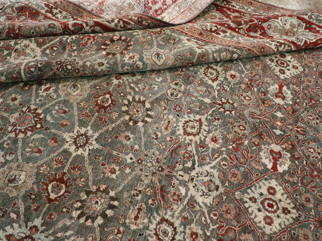 Antique Persian Bidjar Room Size Carpet, No.31162 - Galerie Shabab