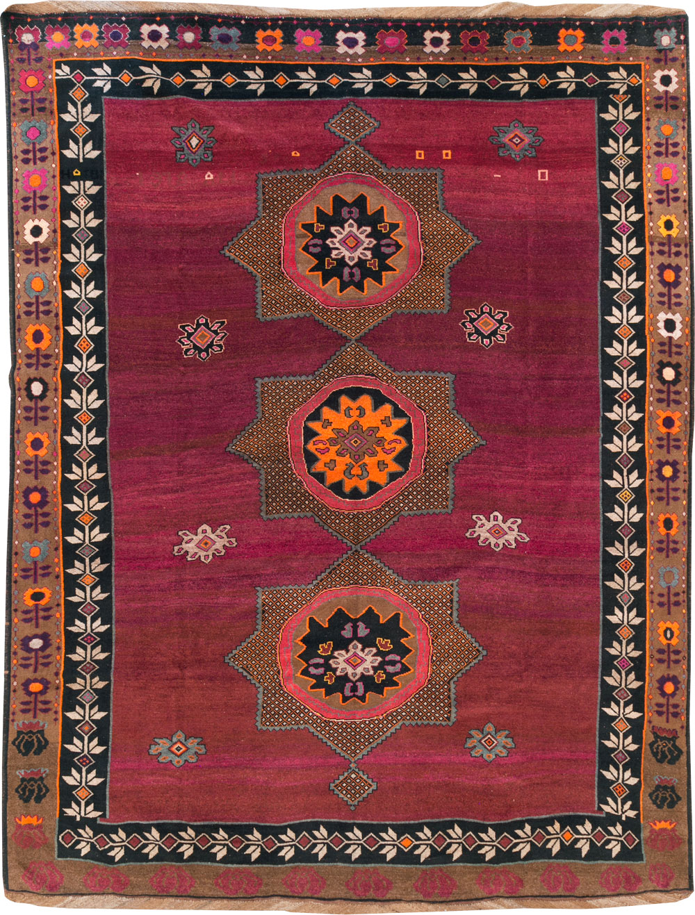 Vintage Turkish Anatolian Large Room Size Carpet, No.31164 - Galerie Shabab