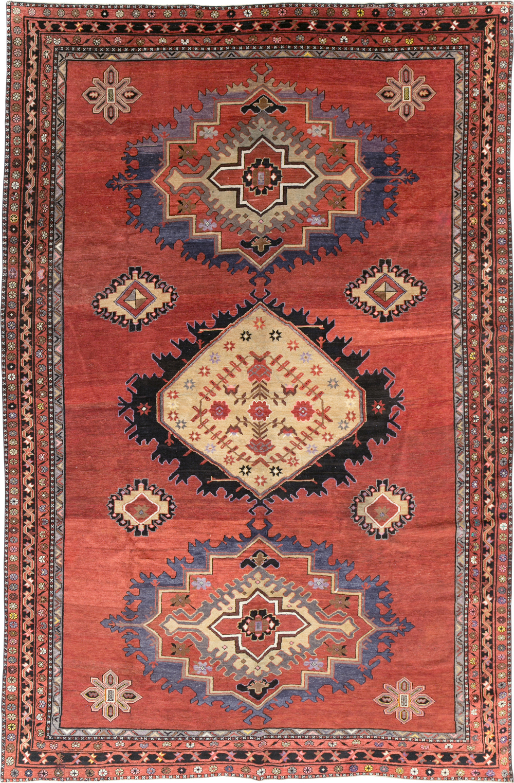 Vintage Turkish Anatolian Room Size Carpet, No.31166 - Galerie Shabab