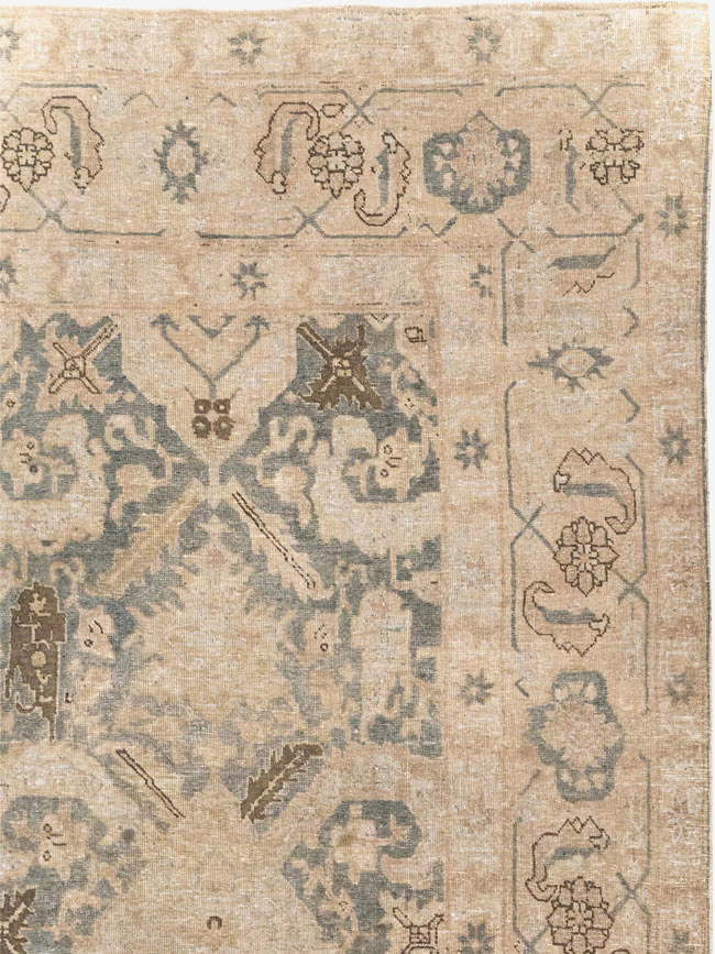 Antique Persian Tabriz Small Room Size Carpet, No.31167 - Galerie Shabab