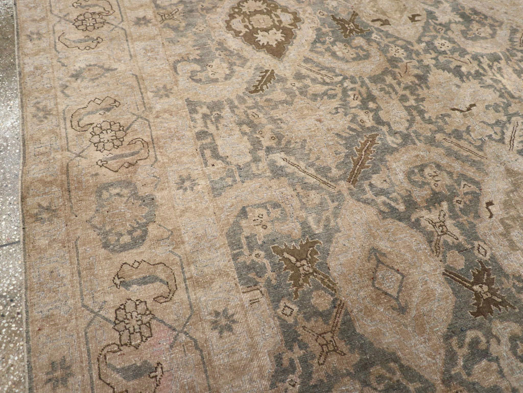 Antique Persian Tabriz Small Room Size Carpet, No.31167 - Galerie Shabab