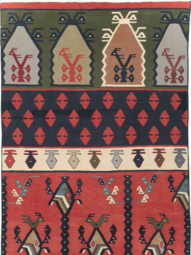 Vintage Turkish Sarkoy Kilim Long Runner, No.31169 - Galerie Shabab