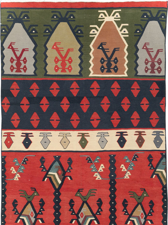 Vintage Turkish Sarkoy Kilim Long Runner, No.31169 - Galerie Shabab