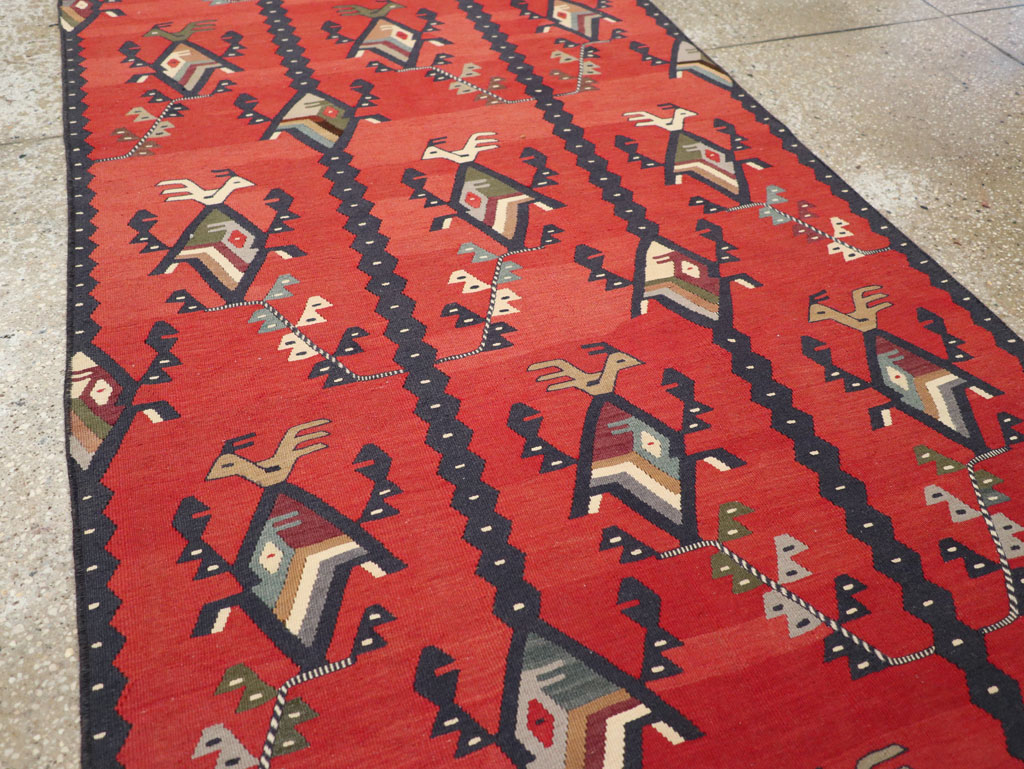 Vintage Turkish Sarkoy Kilim Long Runner, No.31169 - Galerie Shabab