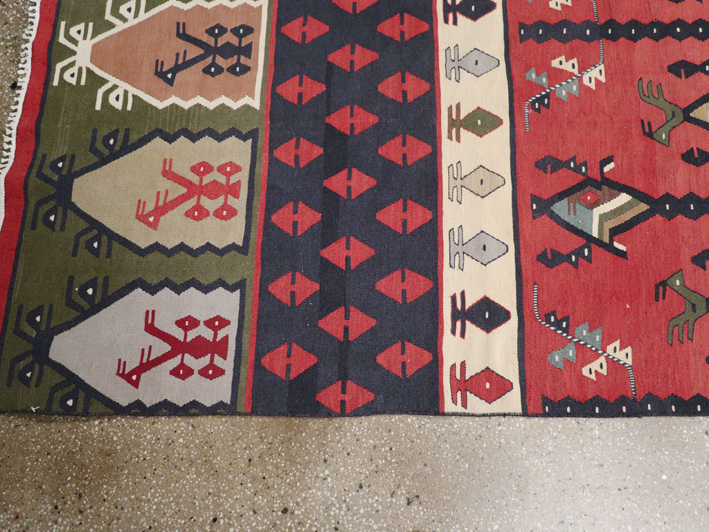 Vintage Turkish Sarkoy Kilim Long Runner, No.31169 - Galerie Shabab