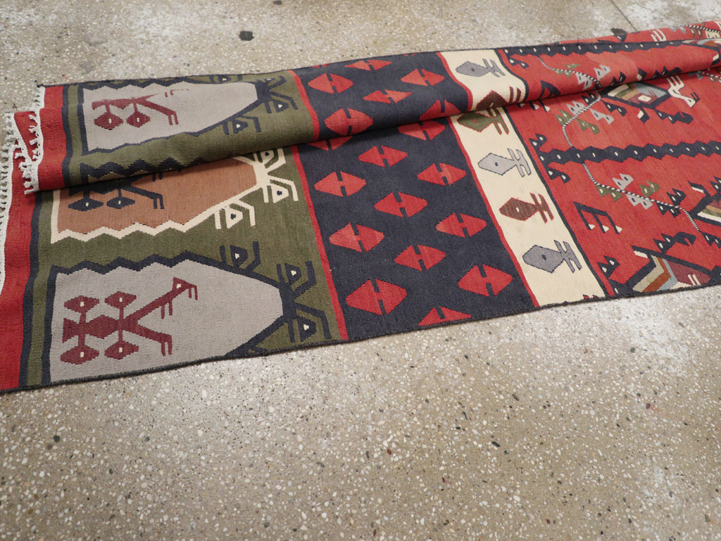 Vintage Turkish Sarkoy Kilim Long Runner, No.31169 - Galerie Shabab