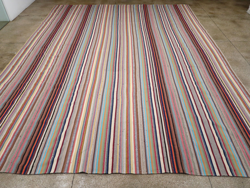 Contemporary Turkish Flatweave Kilim Large Carpet, No.31182 - Galerie Shabab