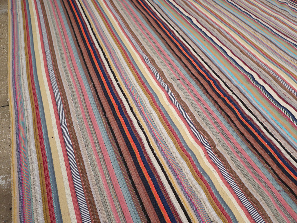 Contemporary Turkish Flatweave Kilim Large Carpet, No.31182 - Galerie Shabab