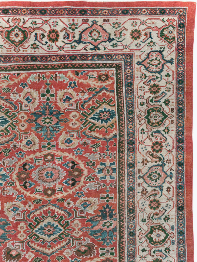 Antique Persian Mahal Room Size Carpet, No.31183 - Galerie Shabab