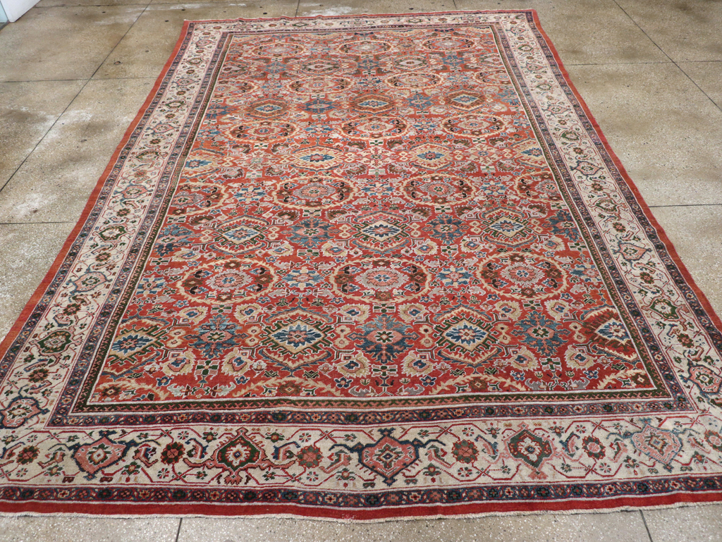 Antique Persian Mahal Room Size Carpet, No.31183 - Galerie Shabab