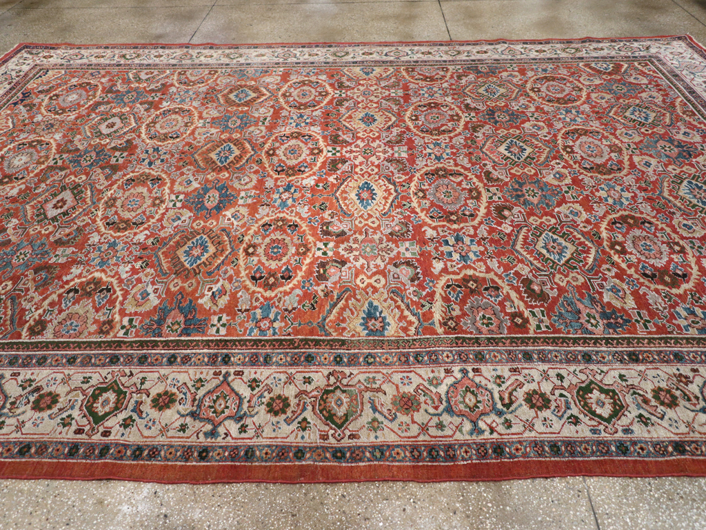 Antique Persian Mahal Room Size Carpet, No.31183 - Galerie Shabab
