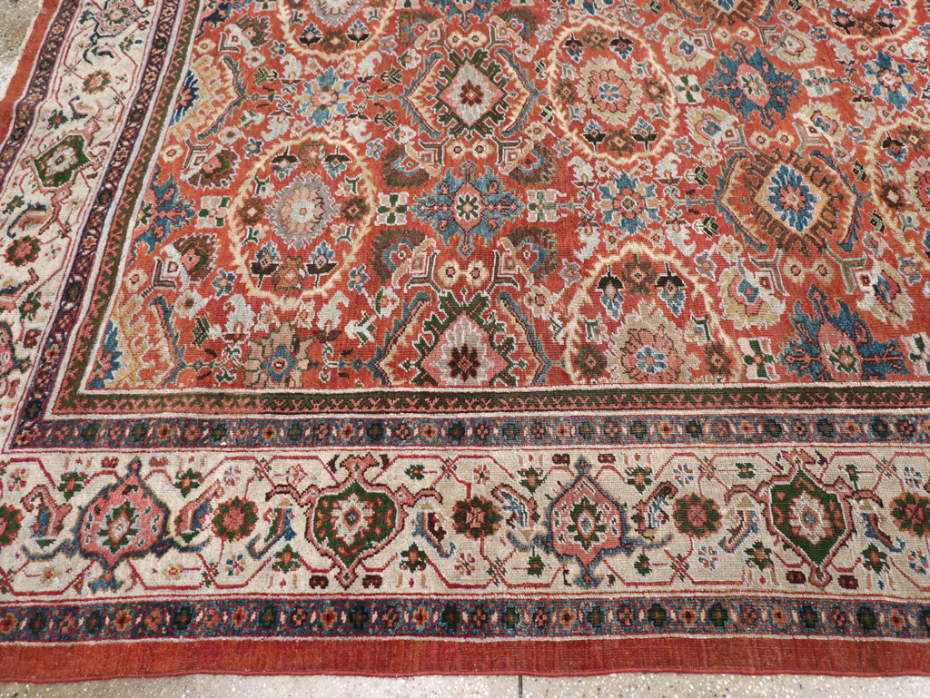 Antique Persian Mahal Room Size Carpet, No.31183 - Galerie Shabab
