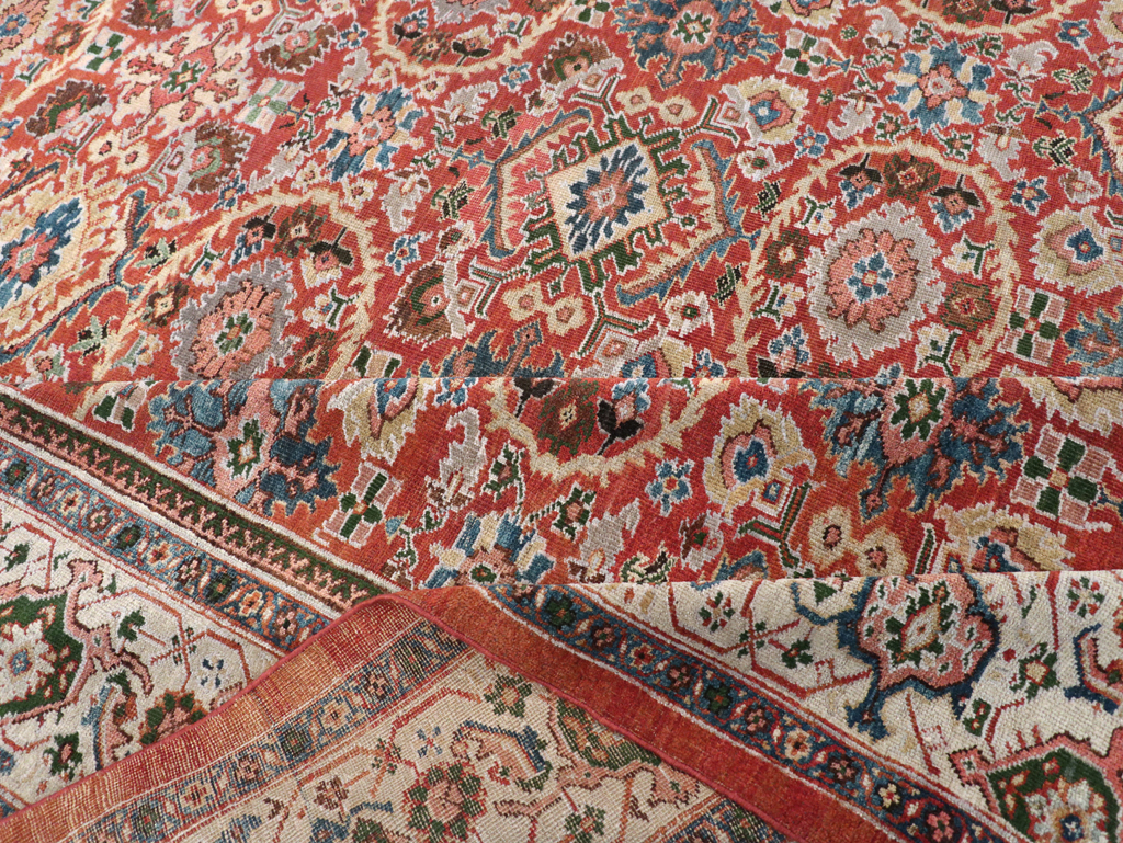Antique Persian Mahal Room Size Carpet, No.31183 - Galerie Shabab