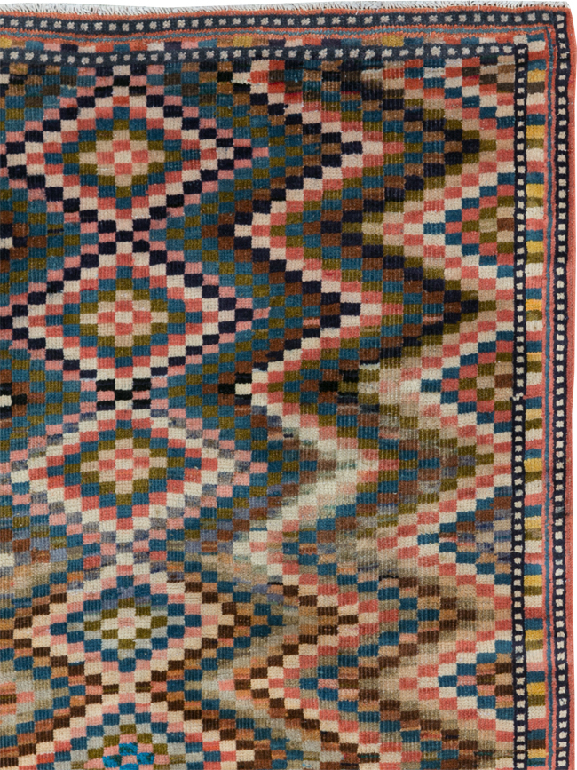 Vintage Persian Mahal Rug, No.31184 - Galerie Shabab