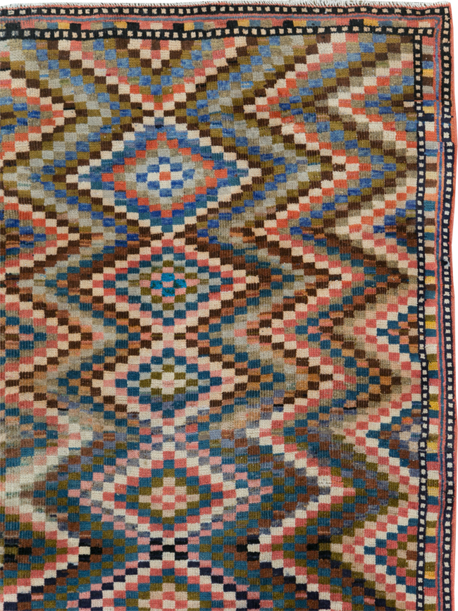 Vintage Persian Mahal Rug, No.31184 - Galerie Shabab