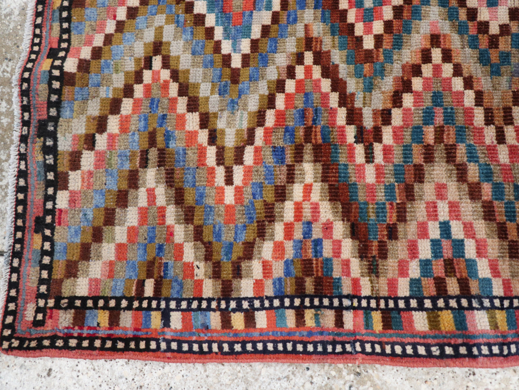 Vintage Persian Mahal Rug, No.31184 - Galerie Shabab