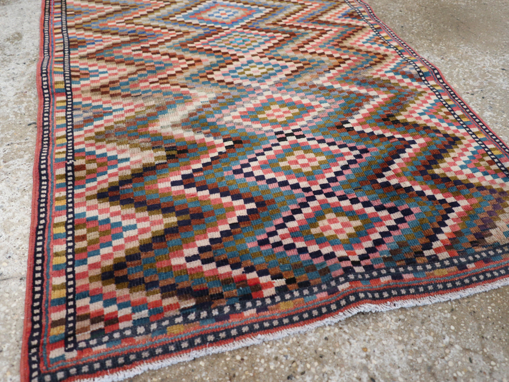 Vintage Persian Mahal Rug, No.31184 - Galerie Shabab