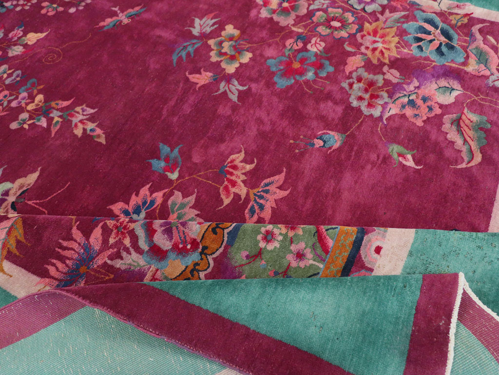 Vintage Chinese Art Deco Room Size Carpet, No.31185 - Galerie Shabab