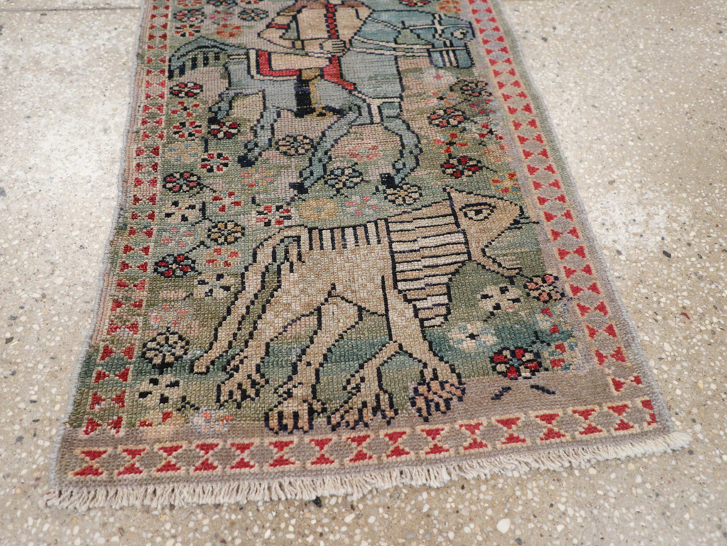 Antique Persian Malayer Pictorial Rug (Pair: 2 of 2), No.31187 - Galerie Shabab