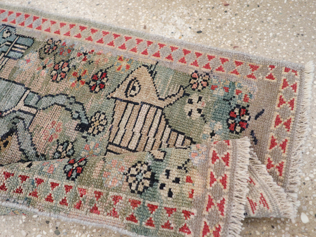 Antique Persian Malayer Pictorial Rug (Pair: 2 of 2), No.31187 - Galerie Shabab