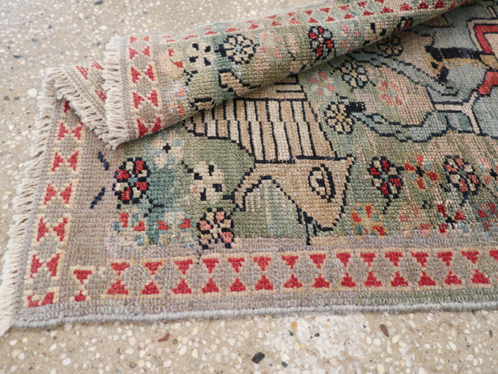 Antique Persian Malayer Pictorial Rug (Pair: 2 of 2), No.31187 - Galerie Shabab