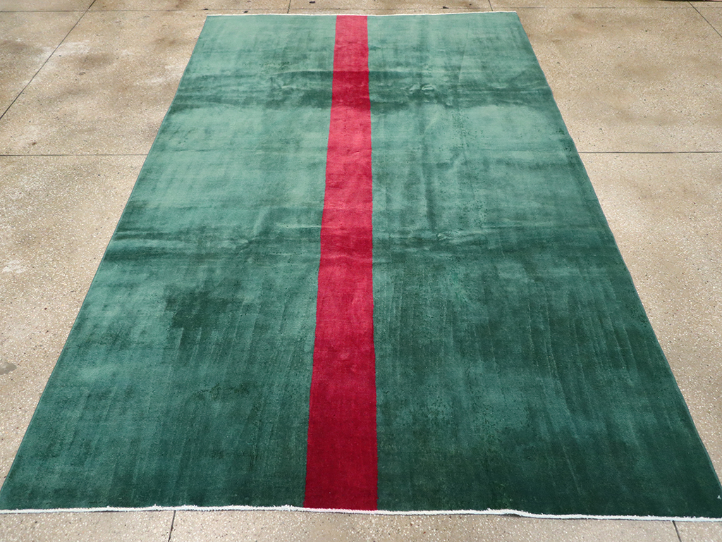 Vintage Turkish Art Deco Style Carpet, No.31188 - Galerie Shabab