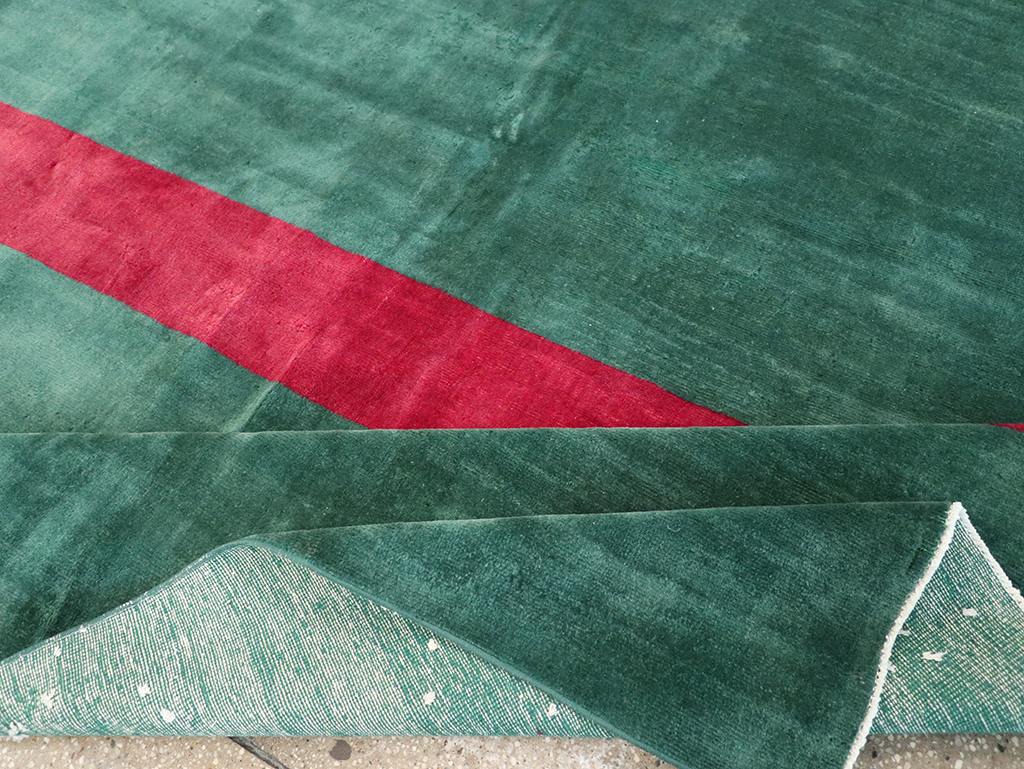 Vintage Anatolian Deco Style Carpet, No.31188 - Galerie Shabab