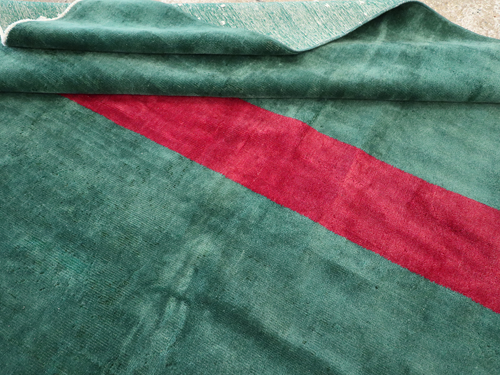 Vintage Anatolian Deco Style Carpet, No.31188 - Galerie Shabab