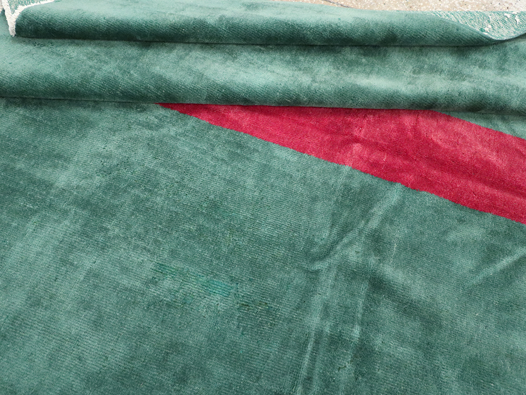 Vintage Anatolian Deco Style Carpet, No.31188 - Galerie Shabab