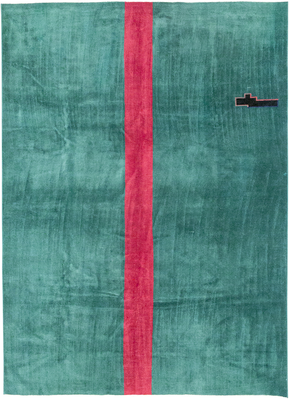 Vintage Turkish Art Deco Style Carpet, No.31189 - Galerie Shabab