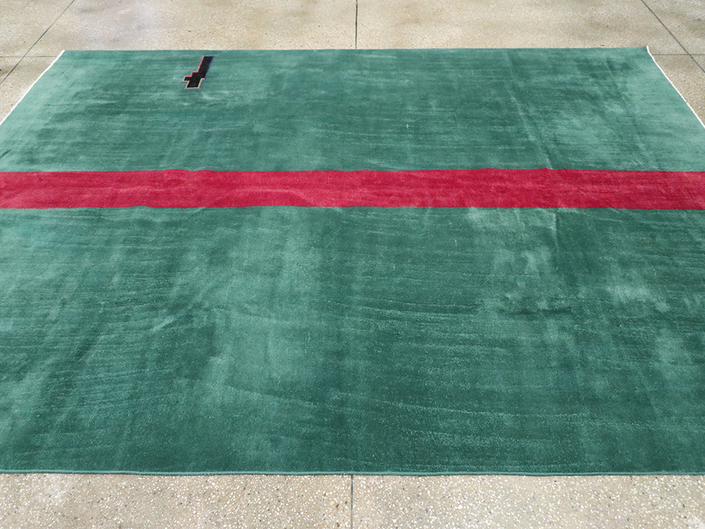 Vintage Turkish Art Deco Style Carpet, No.31189 - Galerie Shabab