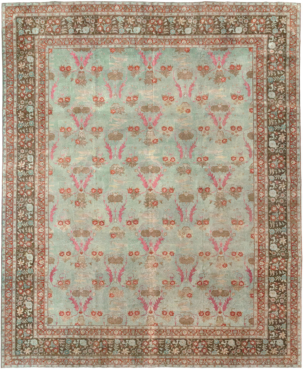 Antique Persian Tabriz Room Size Carpet, No.31193 - Galerie Shabab