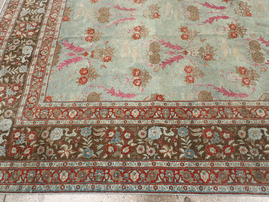 Antique Persian Tabriz Room Size Carpet, No.31193 - Galerie Shabab
