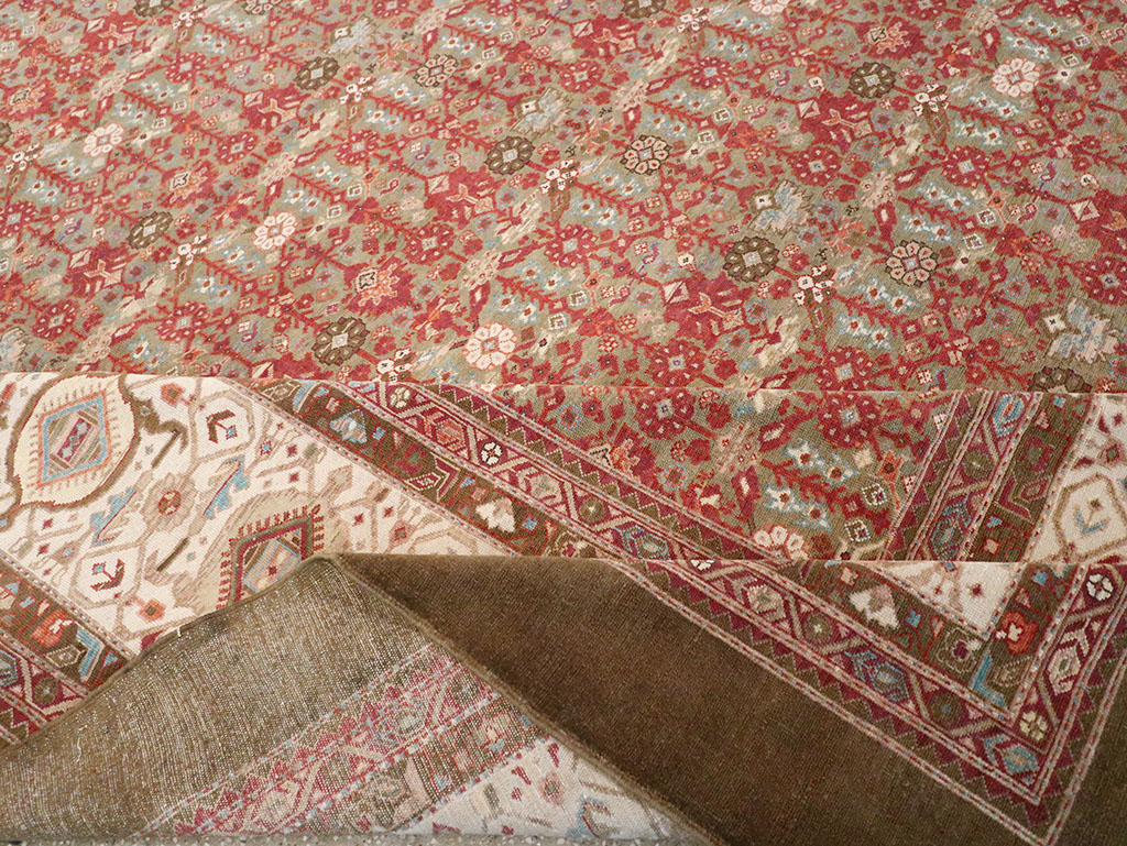 Vintage Persian Malayer Large Carpet, No.31194 - Galerie Shabab