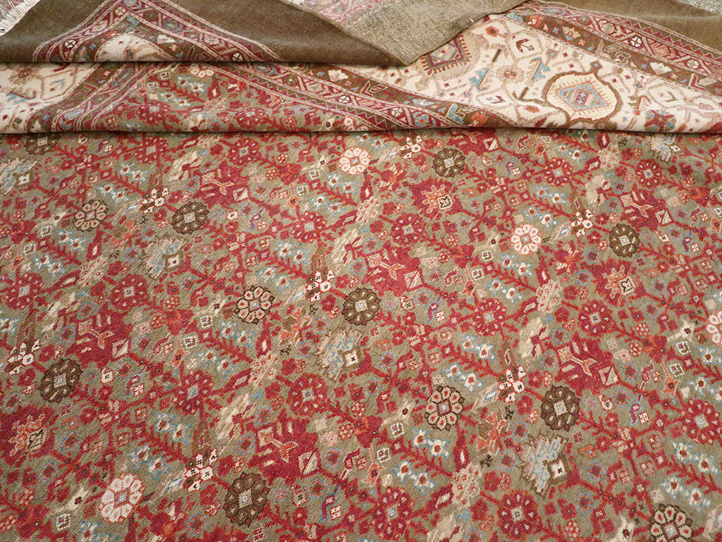 Vintage Persian Malayer Large Carpet, No.31194 - Galerie Shabab