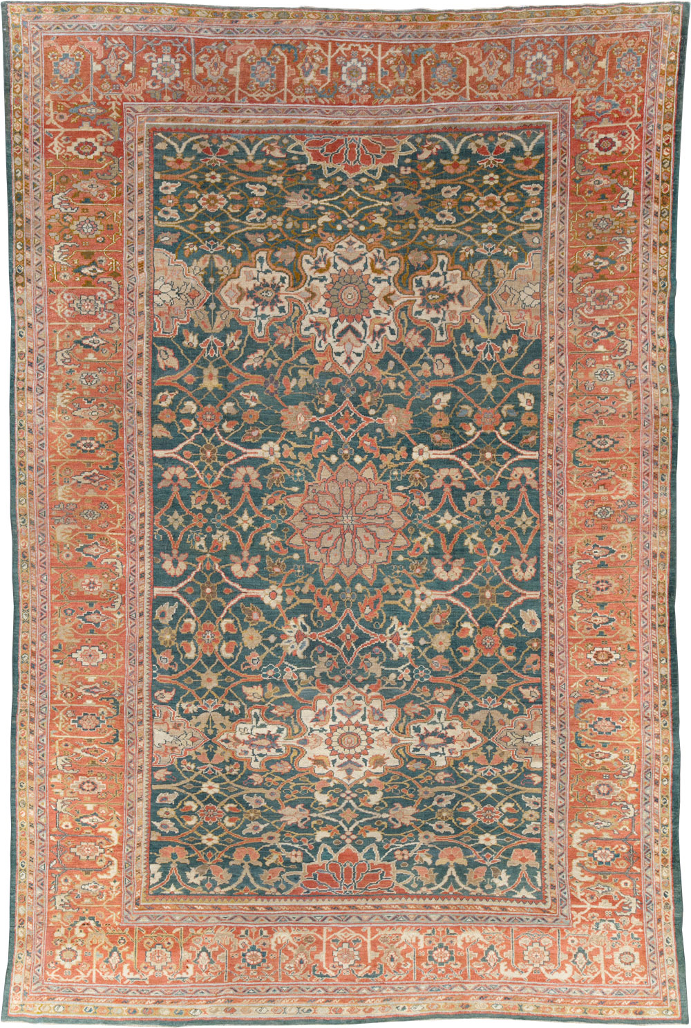 Antique Persian Sultanabad Room Size Carpet, No.31195 - Galerie Shabab