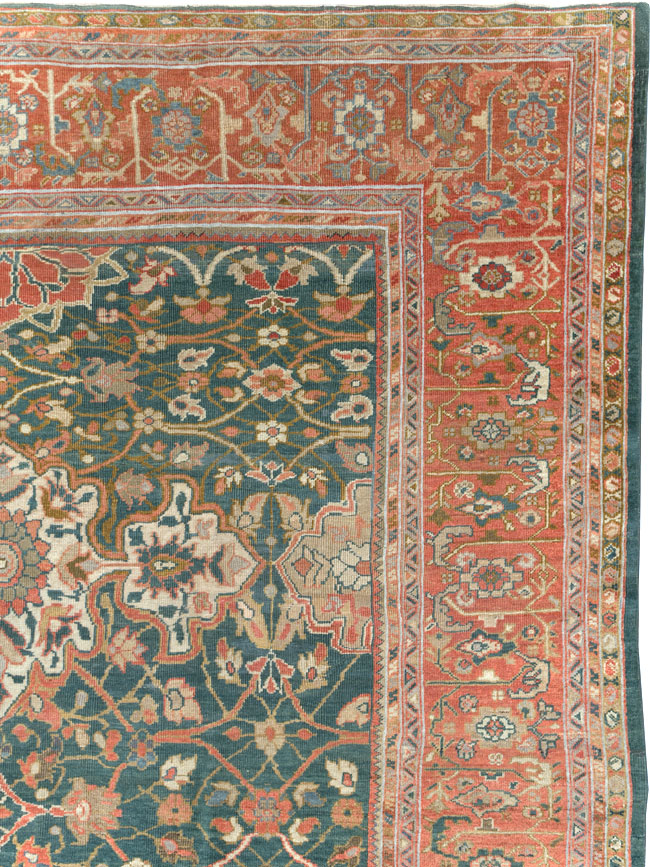 Antique Persian Sultanabad Room Size Carpet, No.31195 - Galerie Shabab