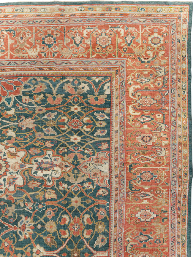 Antique Persian Sultanabad Room Size Carpet, No.31195 - Galerie Shabab